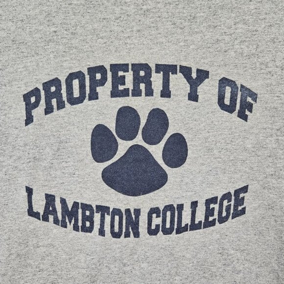 Fire Rescue Mens T-Shirt Size L Gray Property Of Lambton College Short Sleeve - Picture 6 of 10